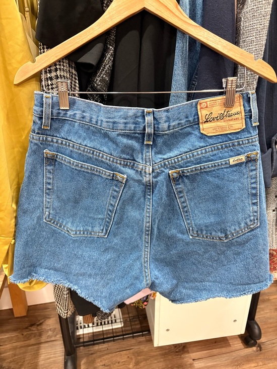 Levi's Light Blue Denim Cutoff Shorts - Picture 2 of 3